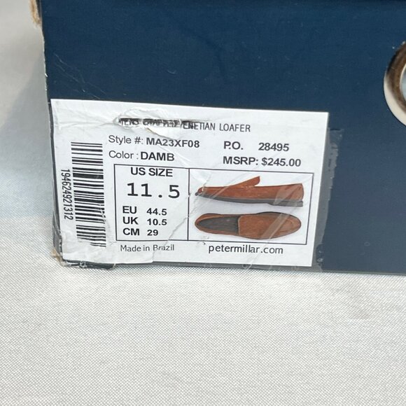 Peter Millar Brown Suede Loafers
